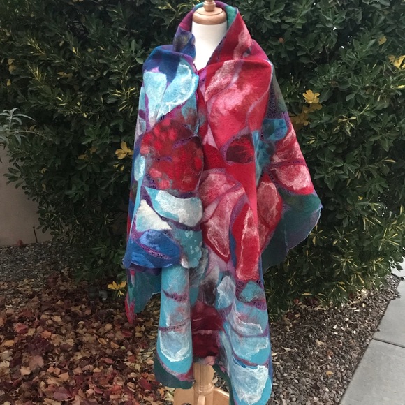 Nuno felting scarf “Bohema” - Picture 3 of 4