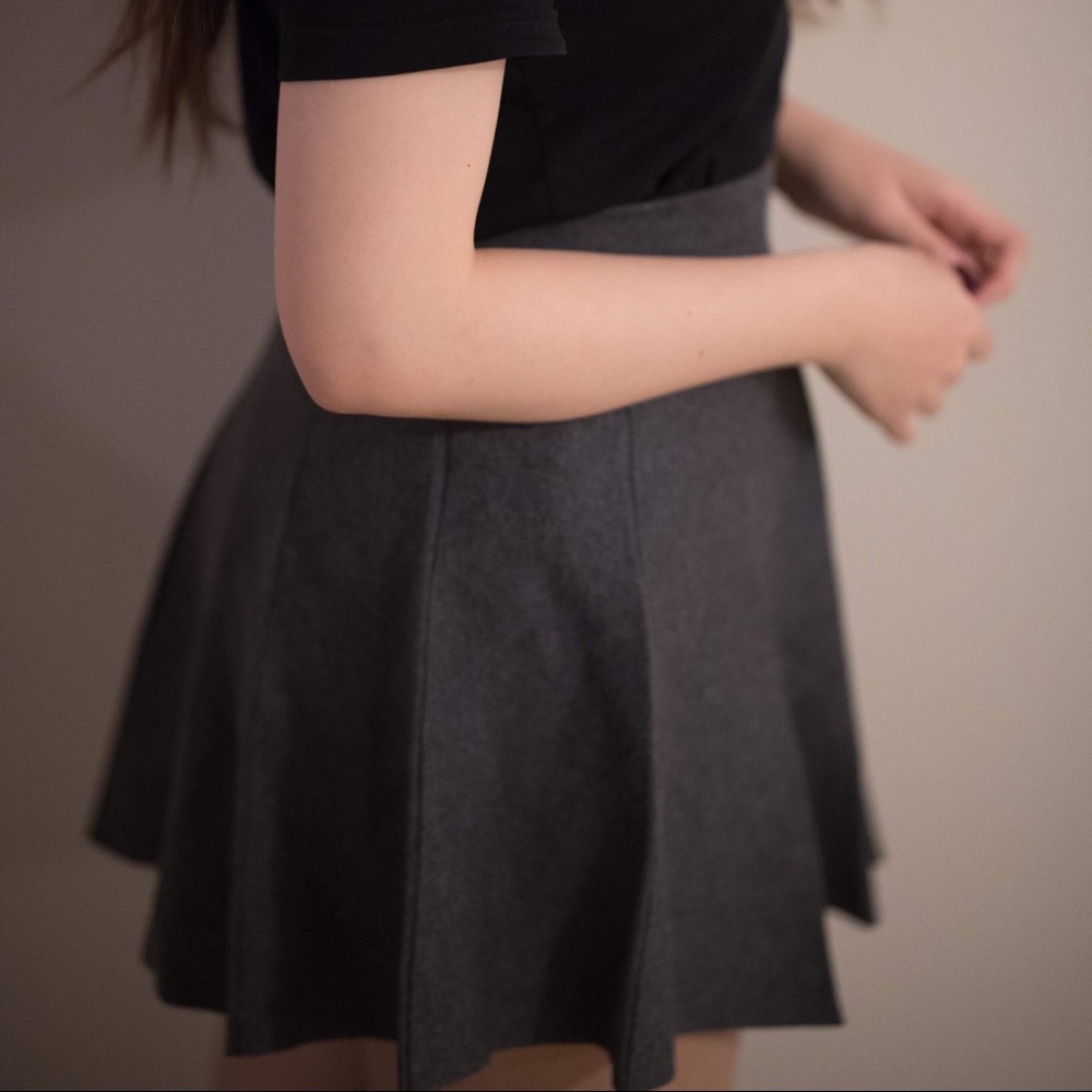 Gray skirt