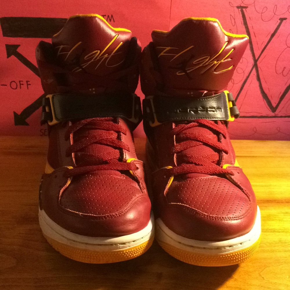 Jordan flight 45 customs  burgundy
