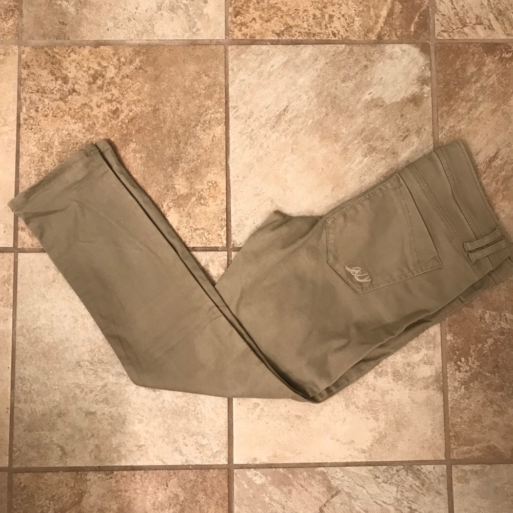 Express beige cropped legging jean - Size 6