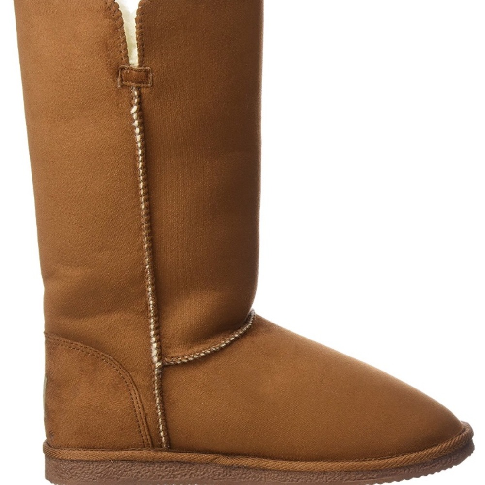 NIB WILLOWBEE CHESTNUT TAN FLEECE LINED BOOTS