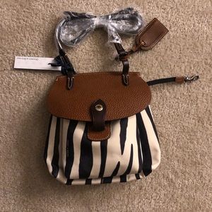 NWT Dooney & Bourke Zebra Crossbody