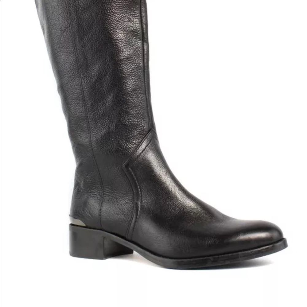 Women's black riding boots