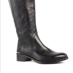 Women's black riding boots