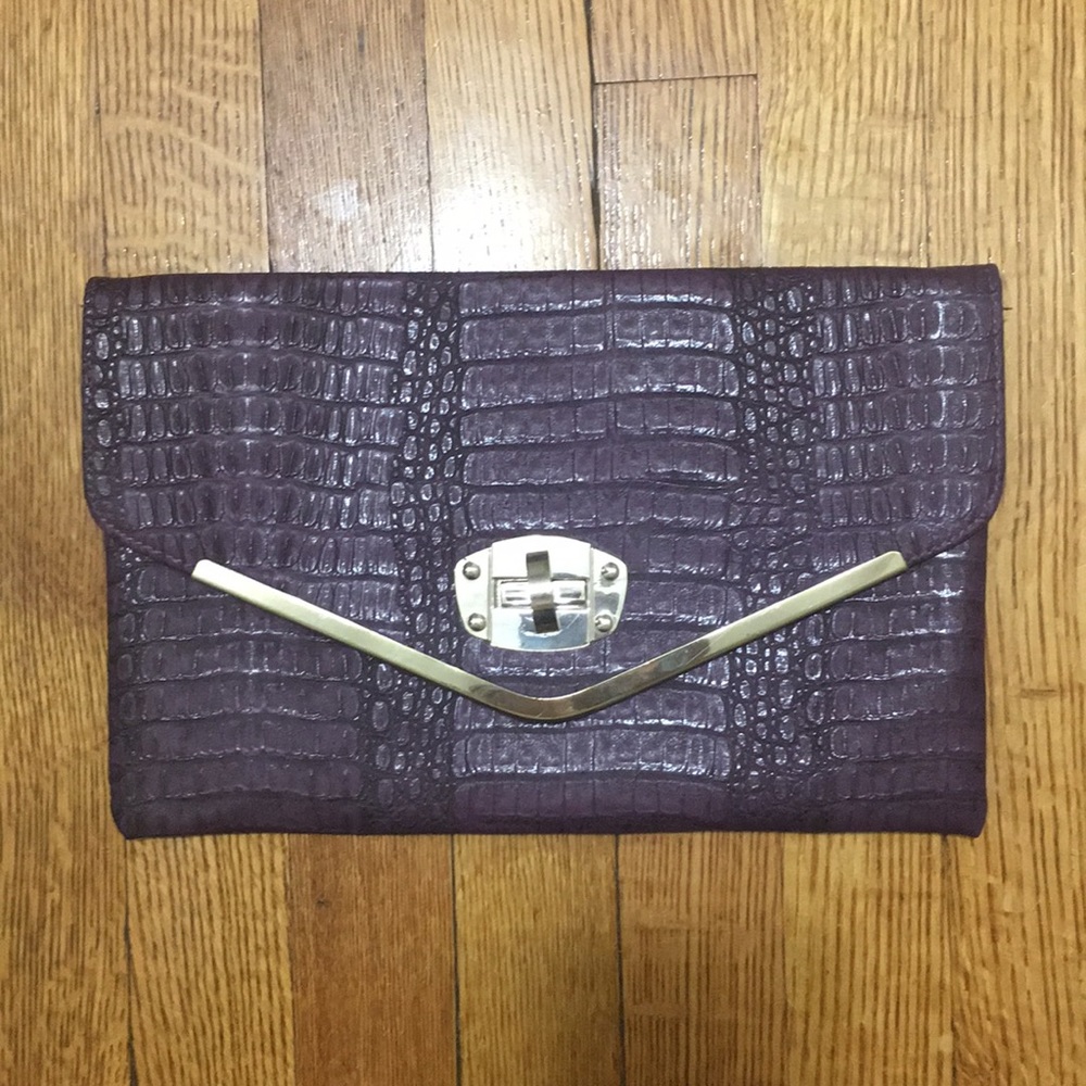 Purple snack skin clutch