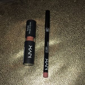 NYX lipstick & lip pencil