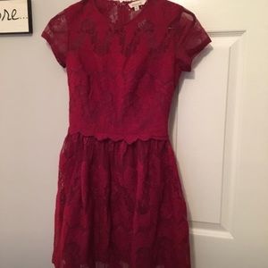Francesca’s Red Lace Dress