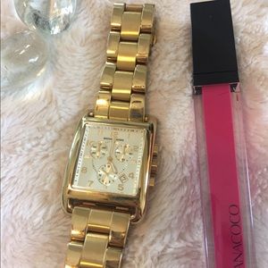 Michael Kors Oversized Square Gold Women’s Watch
