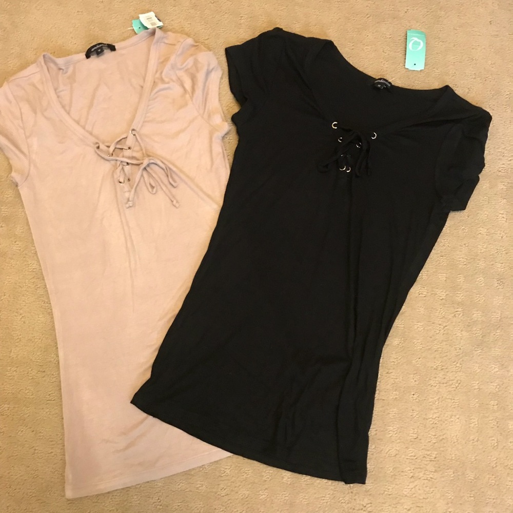 Lace up tees