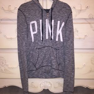 PINK Grey Zip Up!