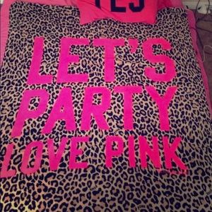 Victoria’s Secret “Love Pink Lets Party” Blanket