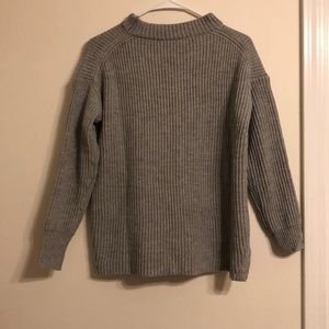 Rib knit sweater