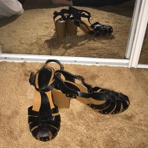 Black Clog Sandals