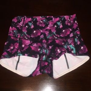 Multi colored, high waisted spandex from lululemon