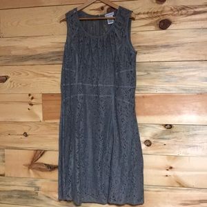 Grey Lace Dress