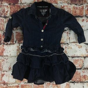 Guess jean ruffle dress
