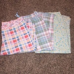 3 pairs of Soft Sensation pajama bottoms