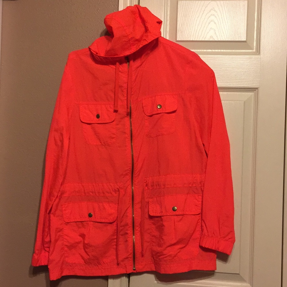 Gap orange rain jacket