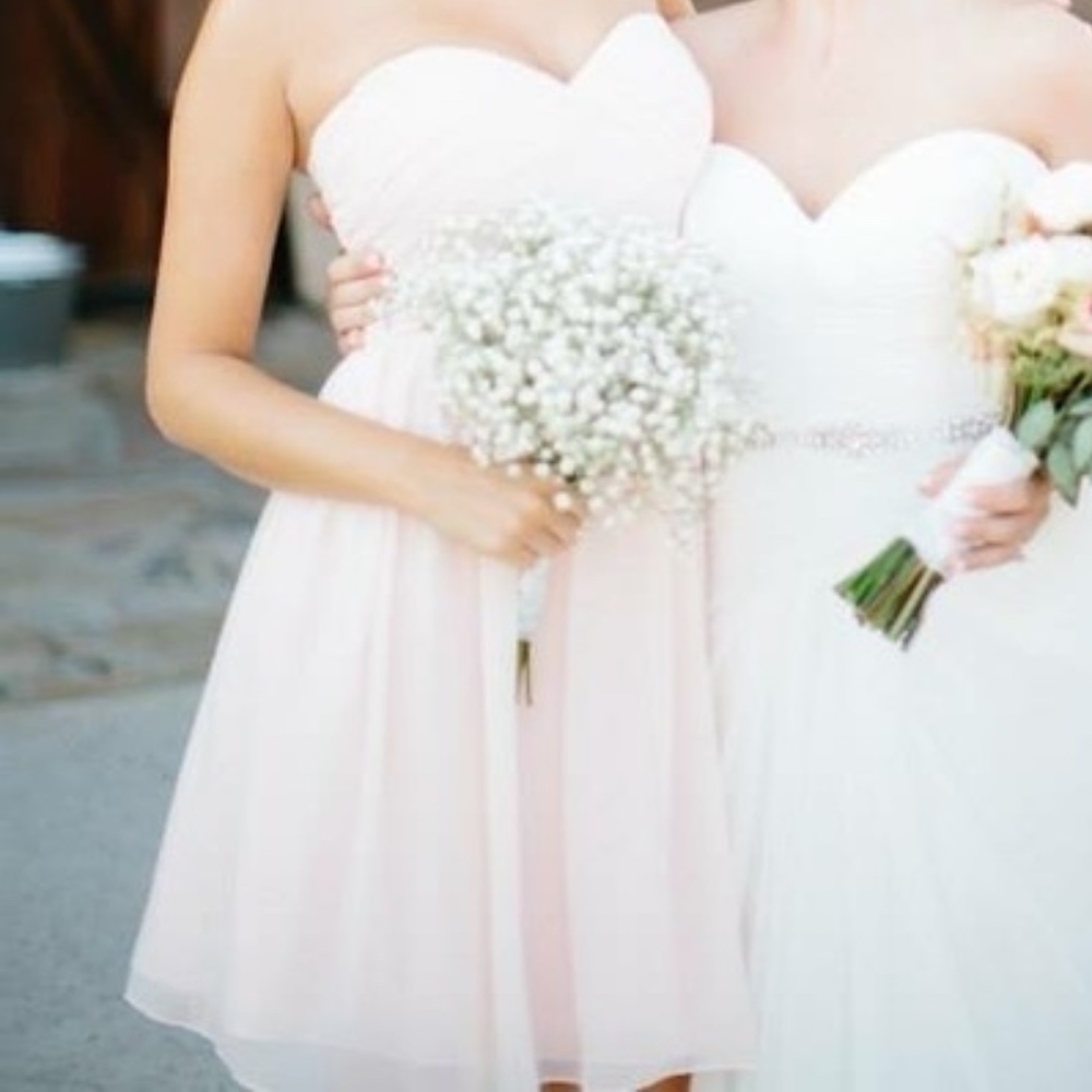Bill Levkoff - Light pink bridesmaid dress