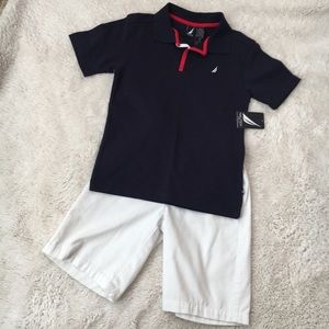 Nautica boys shirt and shorts set size 7