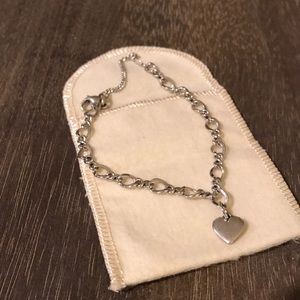 James Avery charm bracelet with heart charm