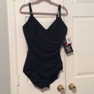 Miraclesuit Black Swimsuit NWT