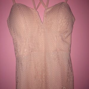 Light pink lace dress