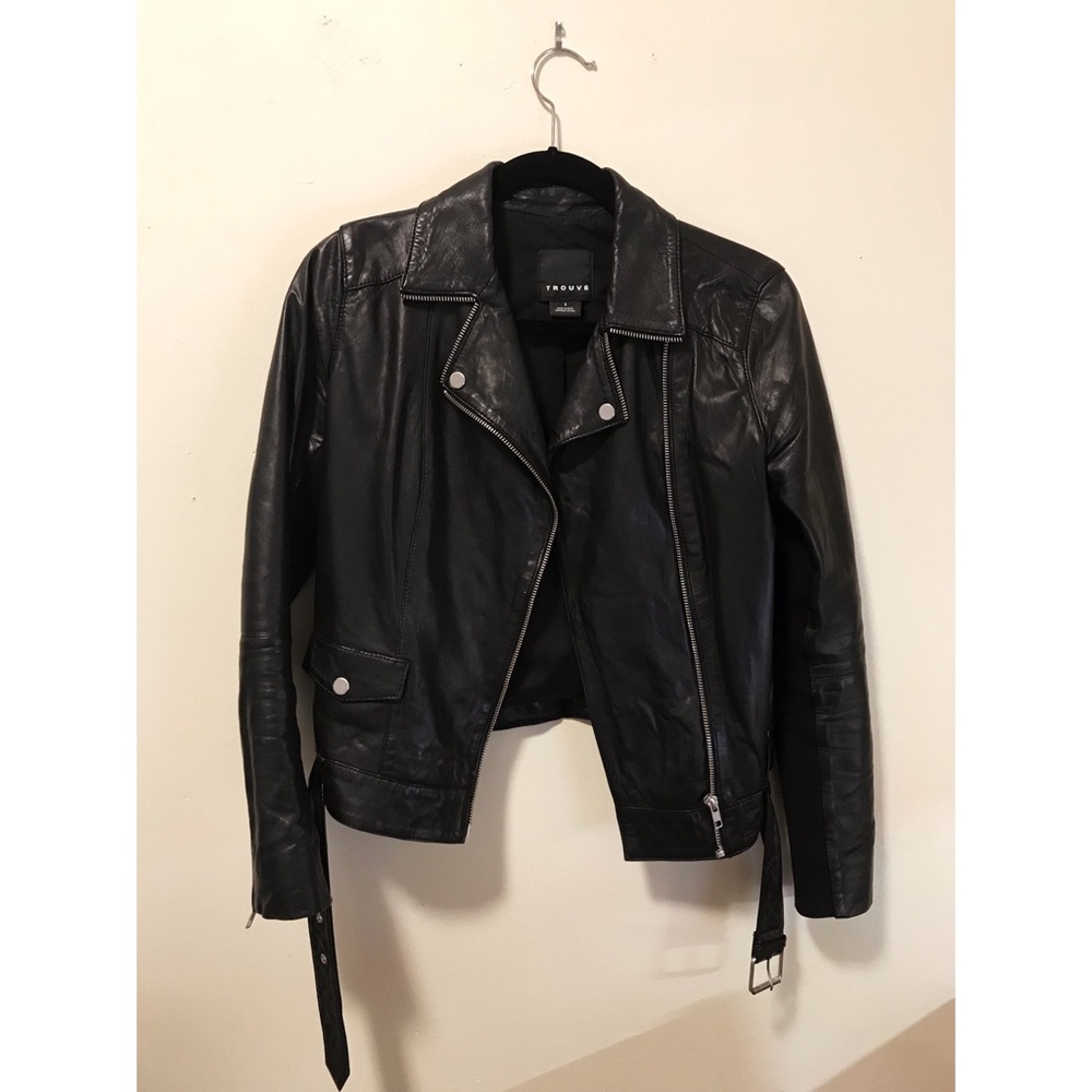 Nordstrom Trouvé Leather Jacket