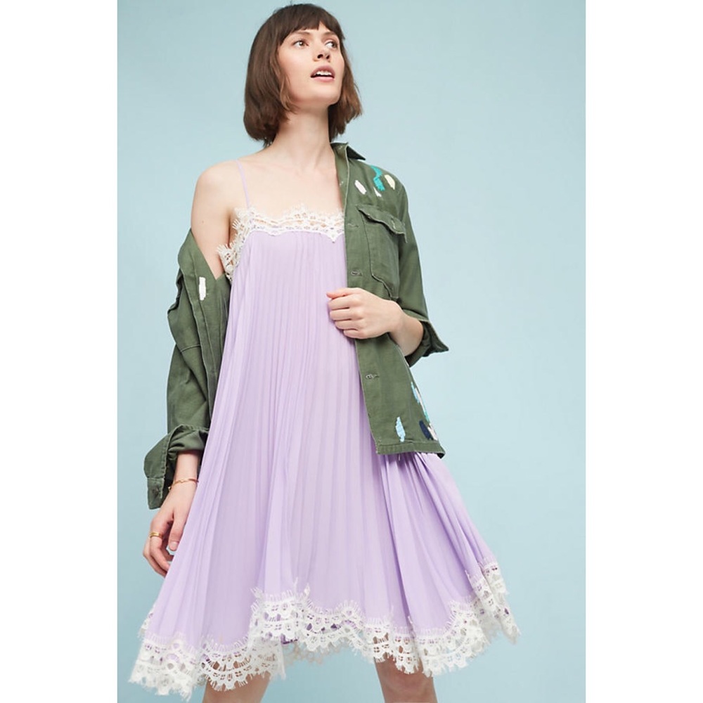 Pleated Slip Dress - Petite Large
