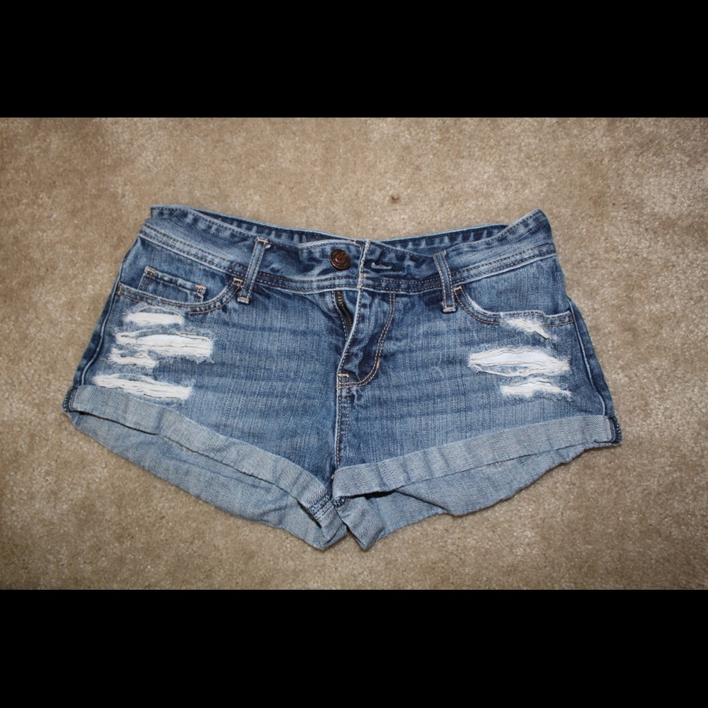 Blue jean shorts
