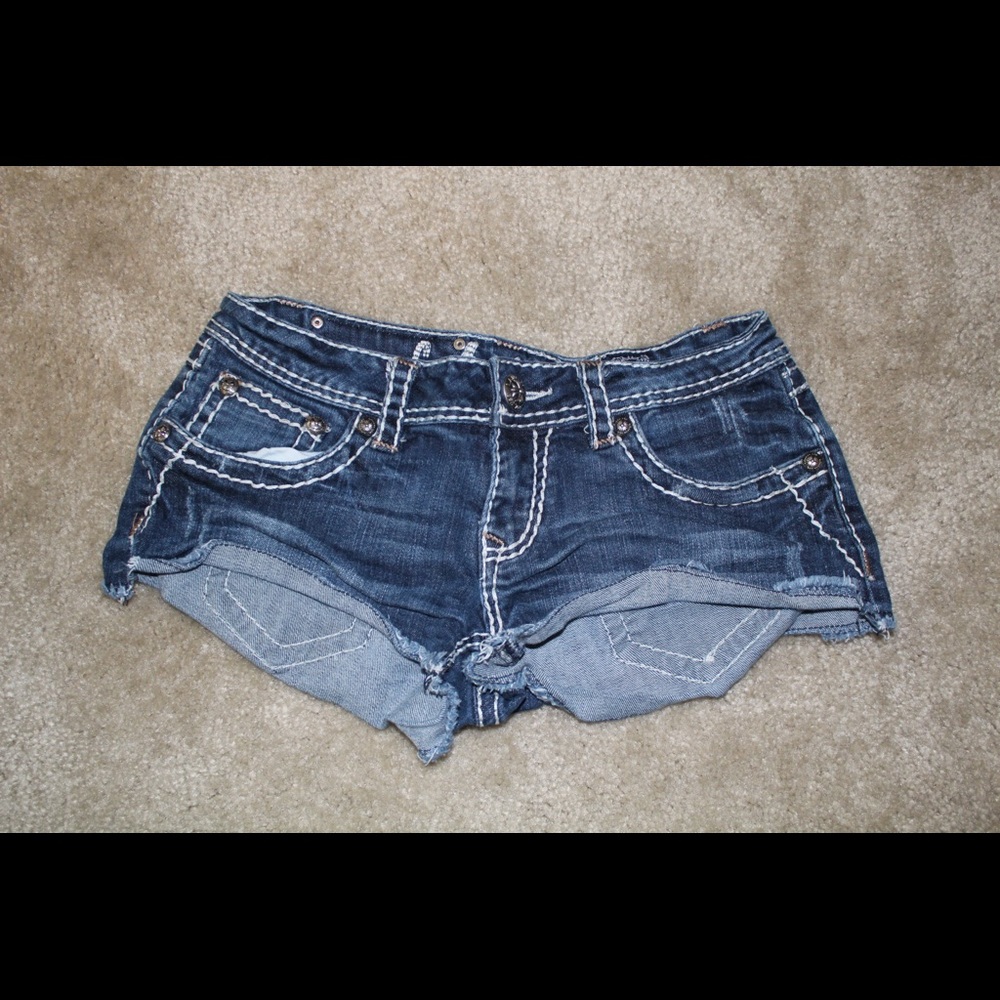Blue jean shorts