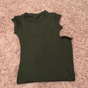 Olive green fashion nova dress