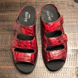 Durea Red Sandals Size 10.5