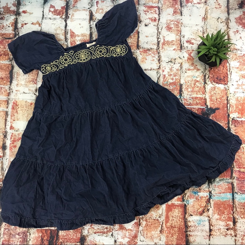 Mini boden Embroidered corduroy dress