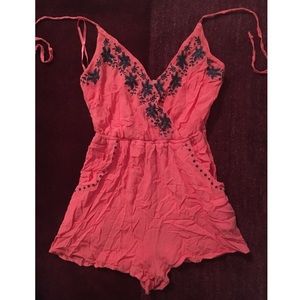 Halter strap romper - barely worn!!