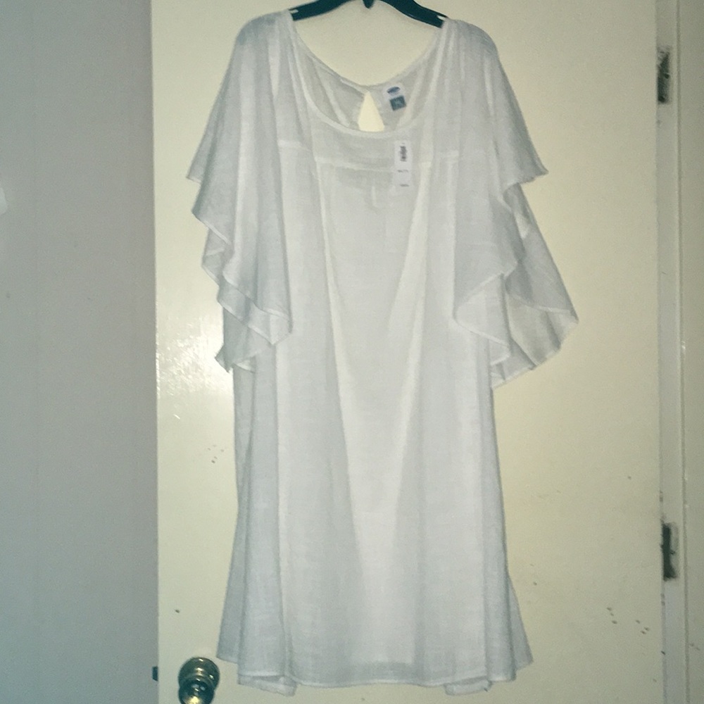 Old Navy White Linen 100% Cotton XXL dress