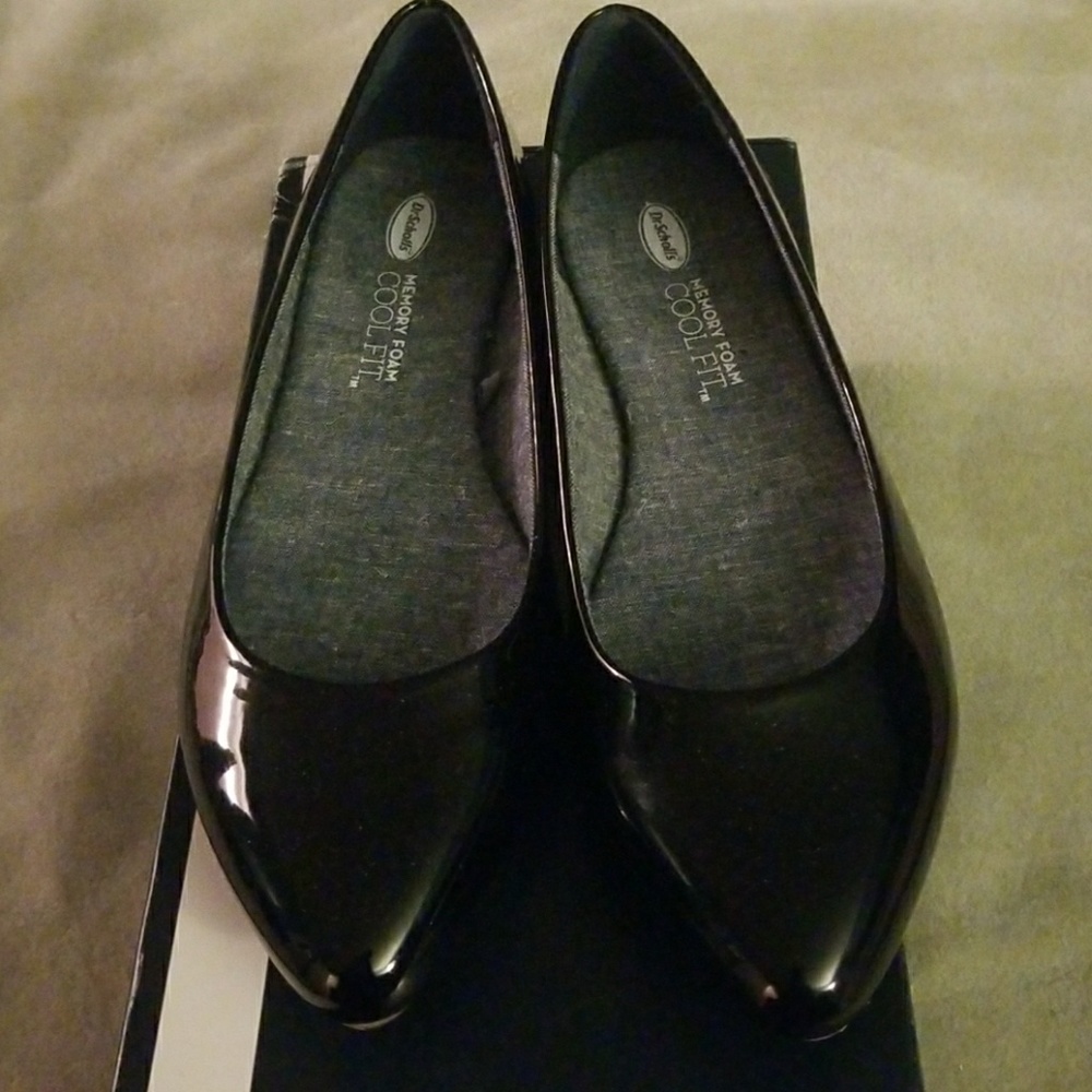 Dr Scholl's Black Patent size 8 1/2