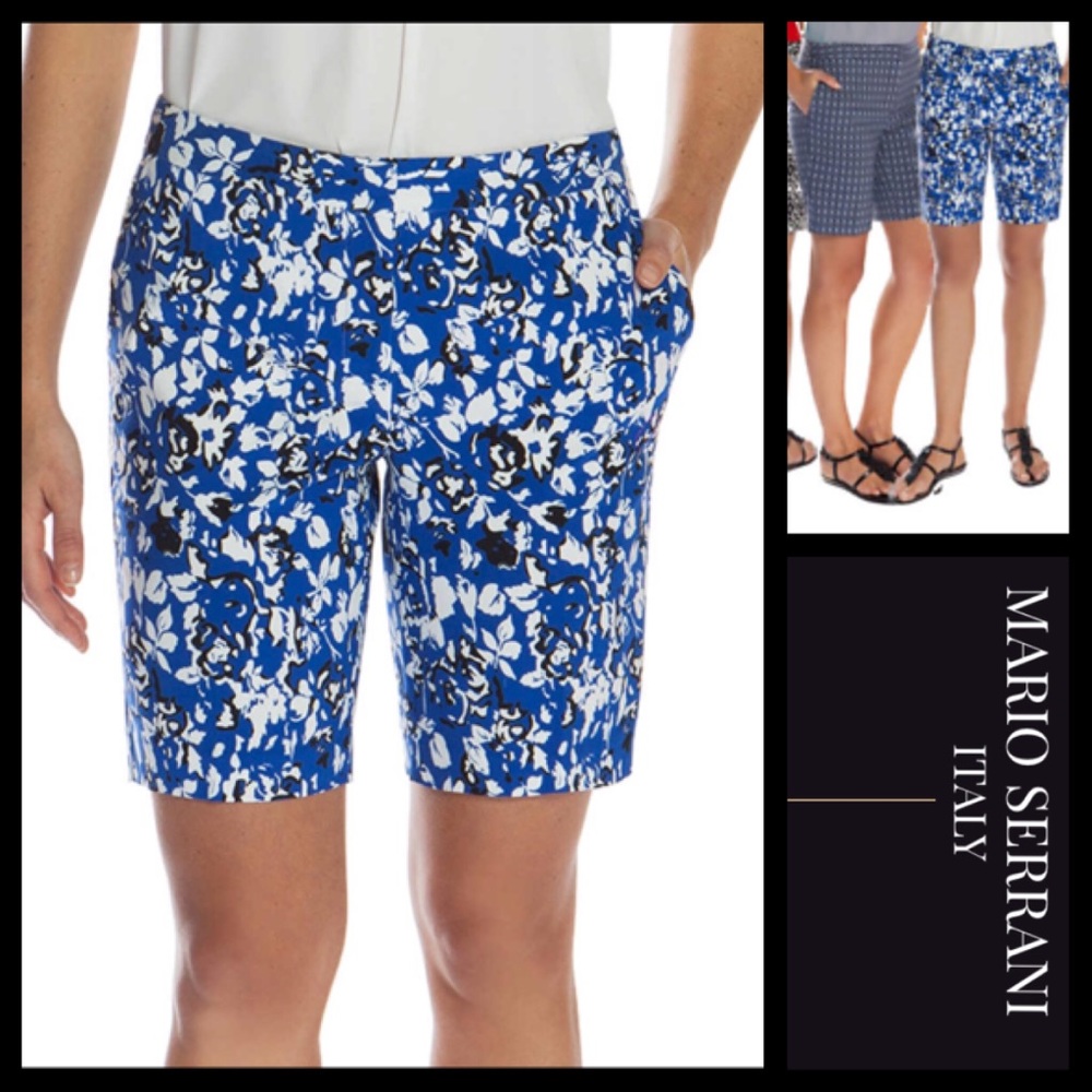 🆕 Mario Serrani Royal Print Shorts