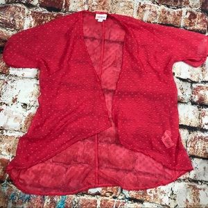 Lularoe Bianka hot pink kimono wrap