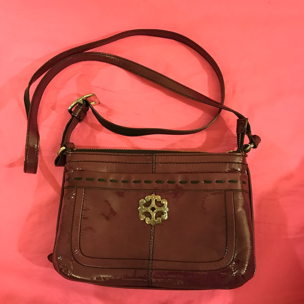 Purple crossbody bag