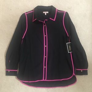Juicy Couture silk button down top