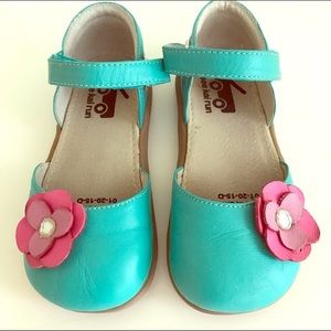 See Kai Run Mary Janes - Turquoise toddler 9/10