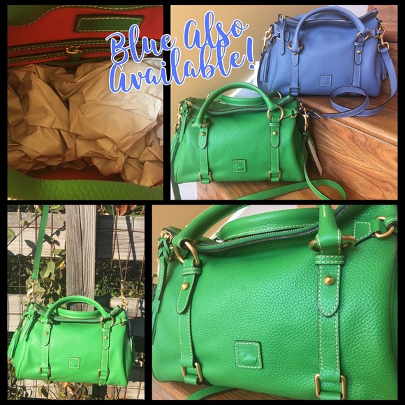 Dooney & Bourke Kelly Green Satchel Flap FoldOver - Picture 5 of 5
