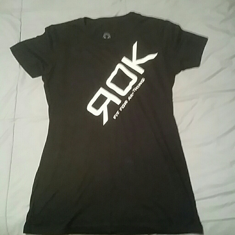 ROK FIT tshirt, black, size medium