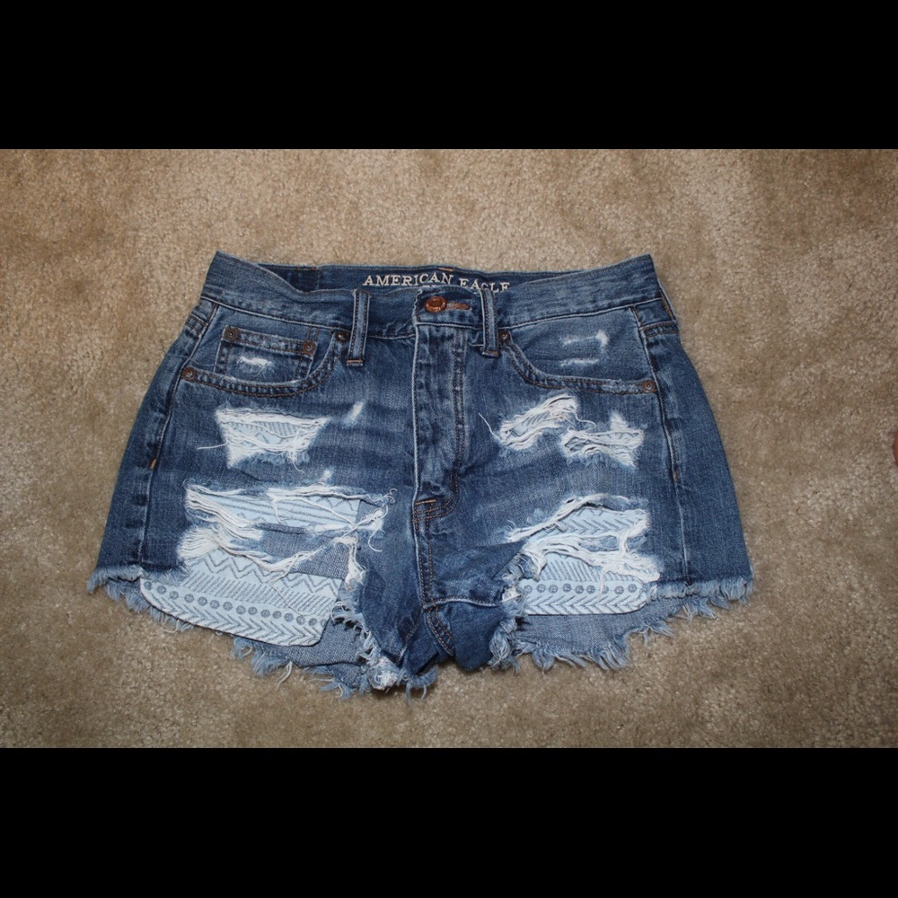 Blue jean shorts