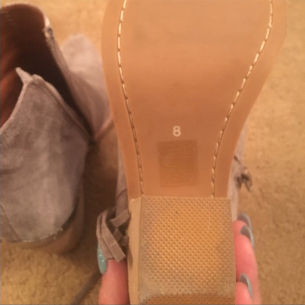 Jeffrey Campbell Pascal Fringe Booties, Size 8 - image 4