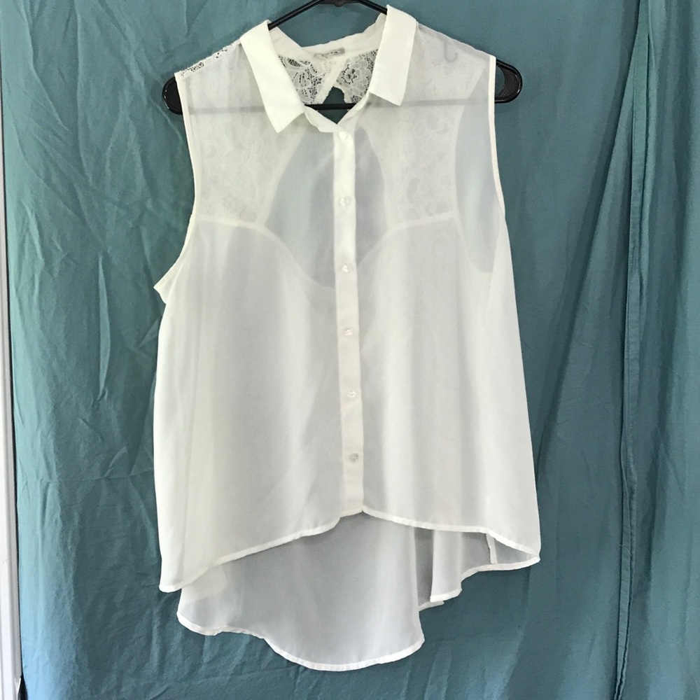 Kirra lace and chiffon top