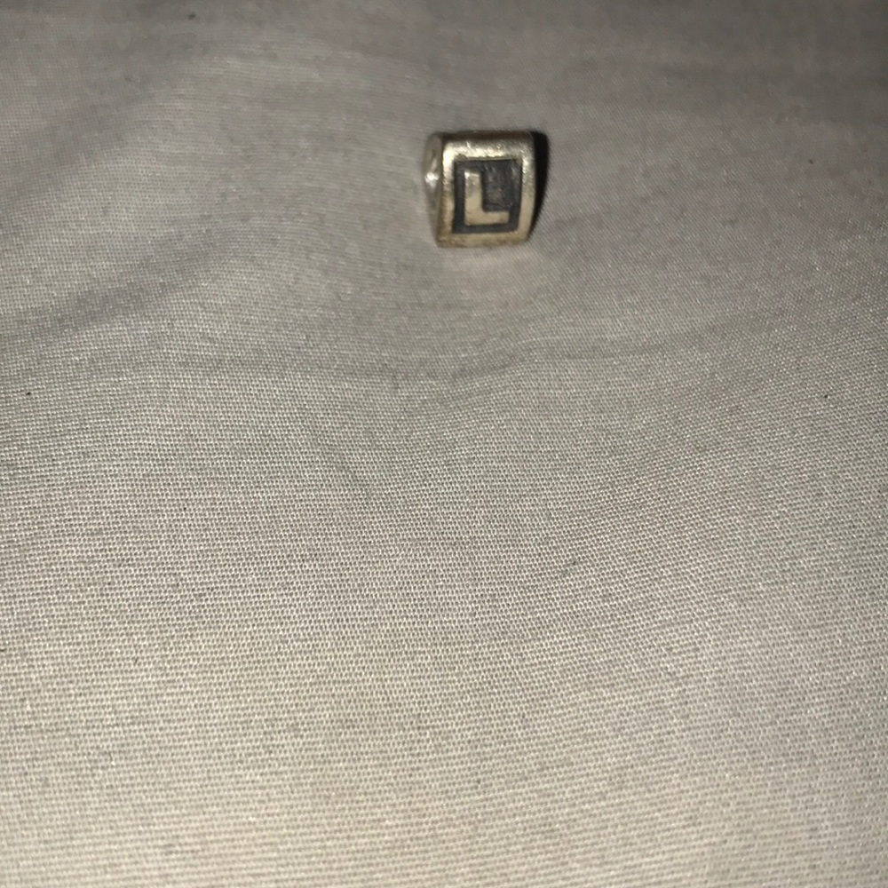 "L" charm for pandora bracelet