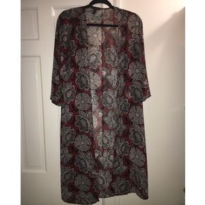 3/4 sleeve long shall - barely worn!
