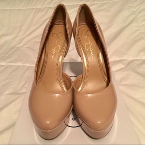 Jessica Simpson Wales Nude Heel Size 8